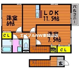 インペリアルＡの物件間取画像